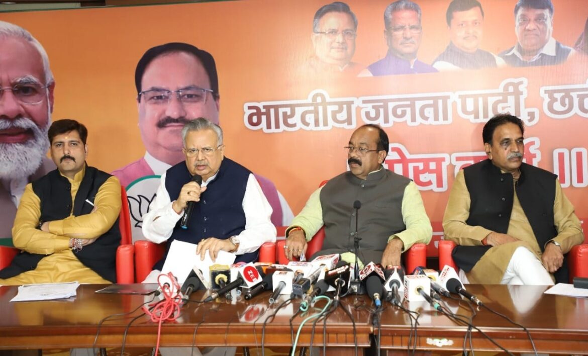 कांग्रेस सरकार खुद अब यह मानती है कि प्रदेश की कानून-व्यवस्था उसके नियंत्रण से बाहर चली गई है : अरूण साव