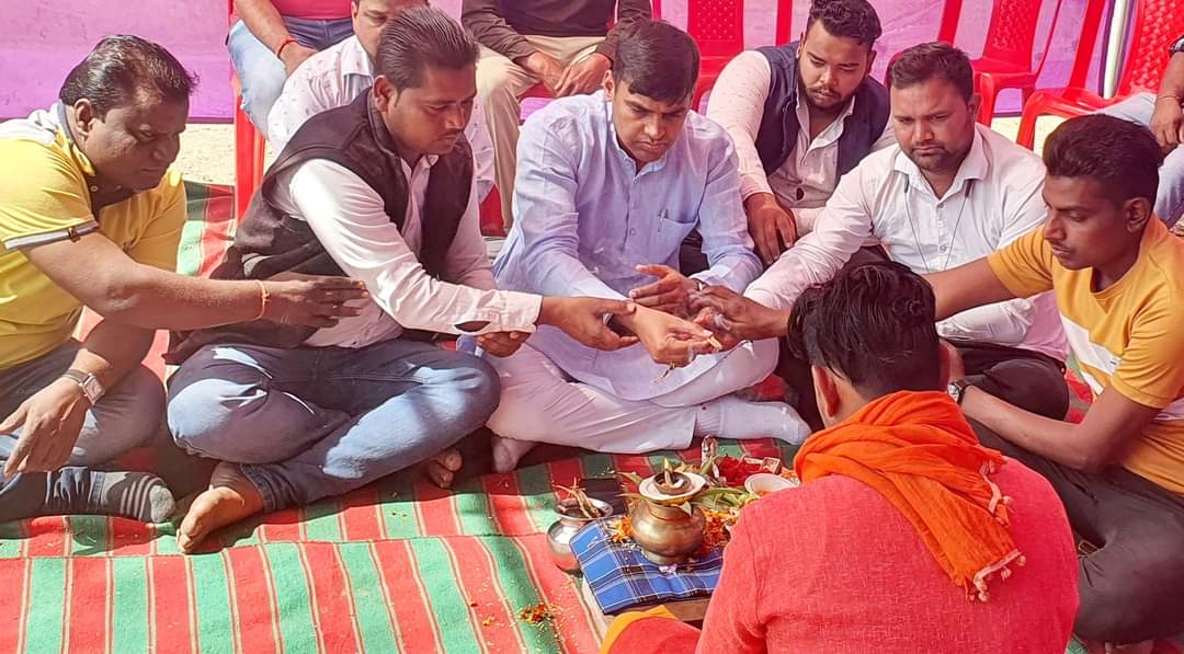 सभापति अंकित गौरहा ने कोरमी में 5 लाख़ के नाली निर्माण का किया भूमिपूजन..