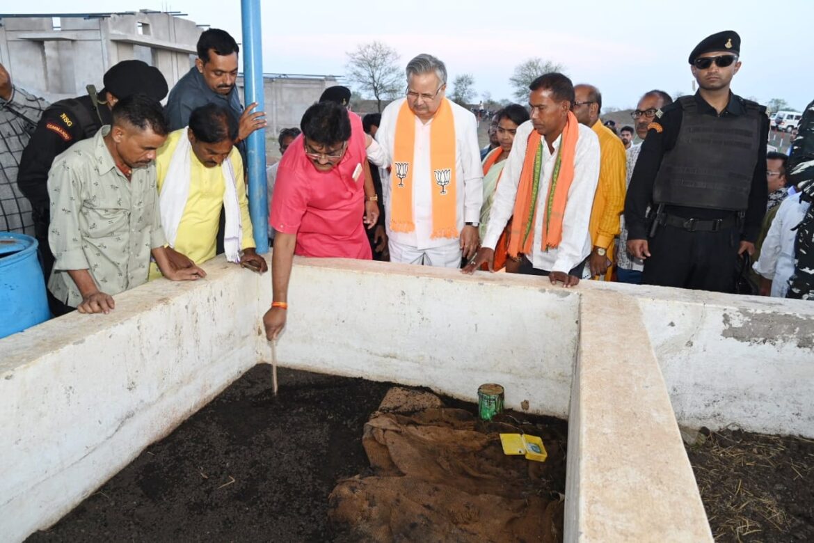 चलबो गोठान खोलबो पोल अभियान में राजनांदगांव पहुंचे पूर्व मुख्यमंत्री डॉ. रमन सिंह