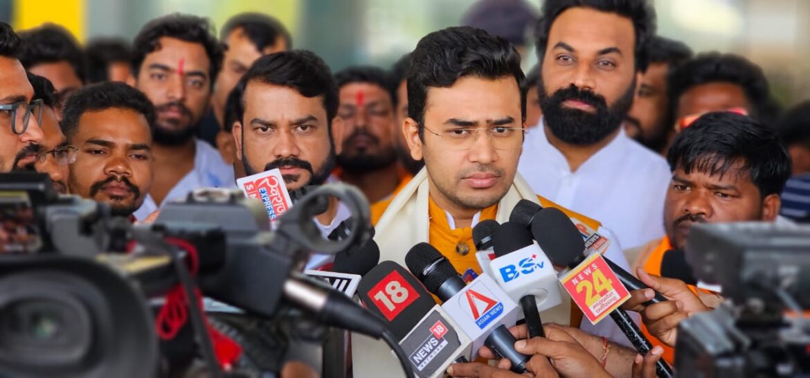 भाजयुमो के राष्ट्रीय अध्यक्ष व सांसद तेजस्वी सूर्या ने कहा :पीएससी घोटाले पर हाई कोर्ट का निर्णय भाजयुमो कार्यकर्ताओं के संघर्ष की जीत