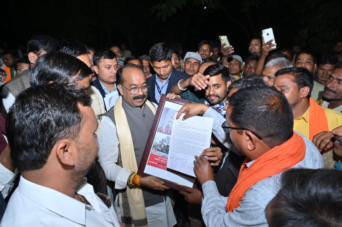 कोसला धार्मिक पर्यटन विकास के लिए उप मुख्यमंत्री अरूण साव को  सौंपा ज्ञापन..