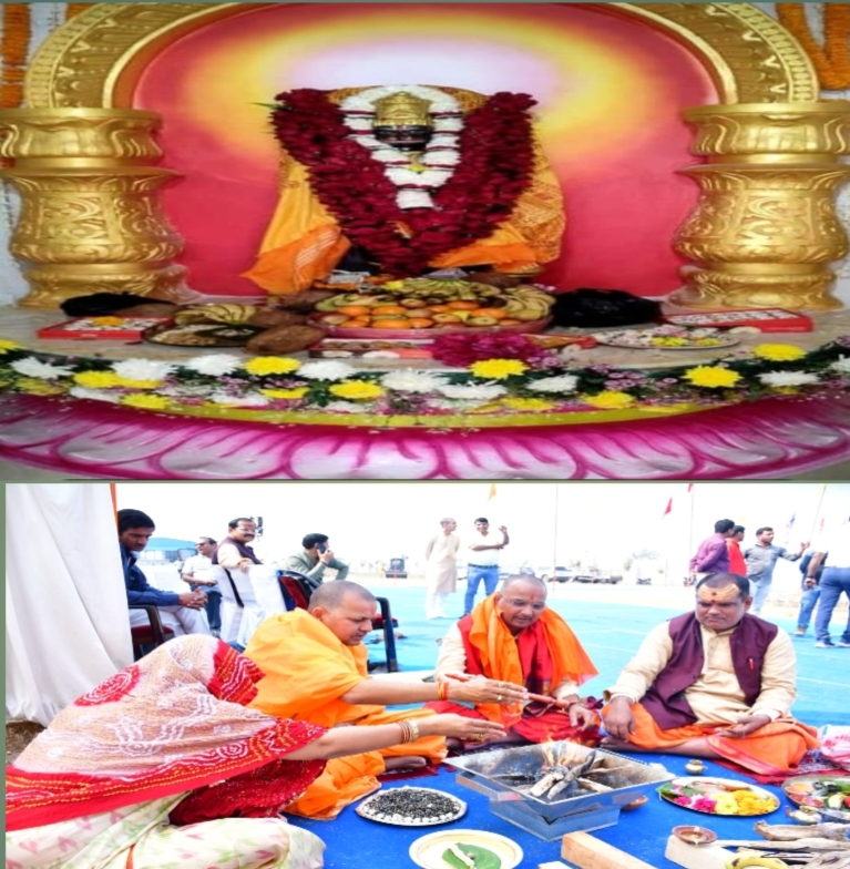 रामभक्त प्रवीण झा ने श्री हनुमान जी का बनवाया मंदिर