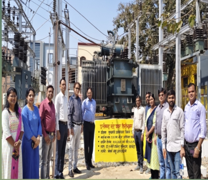 सरकंड़ा मुक्तिधाम उपकेन्द्र में अतिरिक्त पॉवर ट्रांसफार्मर स्थापित