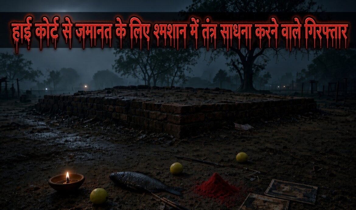 हाई कोर्ट से जमानत दिलाने श्मशान में तंत्र साधना, गिरफ्तारी