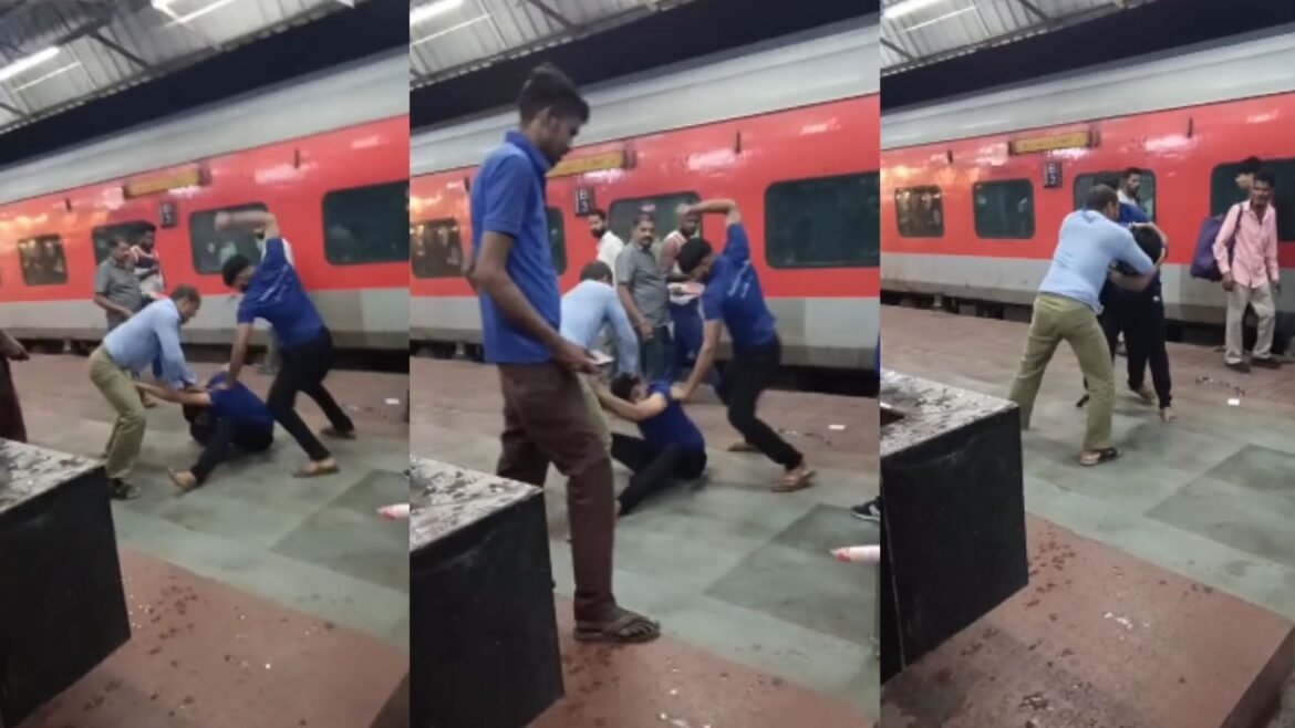 बिलासपुर रेलवे स्टेशन पर वेंडरों की गुंडागर्दी, खाने-नाश्ते की बिक्री को लेकर मारपीट; वीडियो वायरल