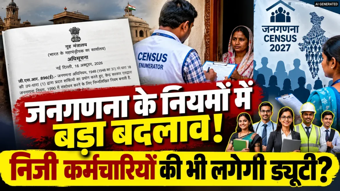 Census Rules 2026: जनगणना नियमों में बड़ा बदलाव, सरकारी कर्मचारियों के साथ निजी संस्थानों की भी लगेगी ड्यूटी, जानें क्या-क्या बदला